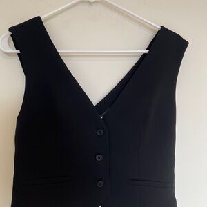 Zara Black Sleeveless Vest Top